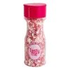 Tasty Me Babyshower|Taartdecoratie-suikerfiguur hartjes - roze/rood/wit - 55 gram