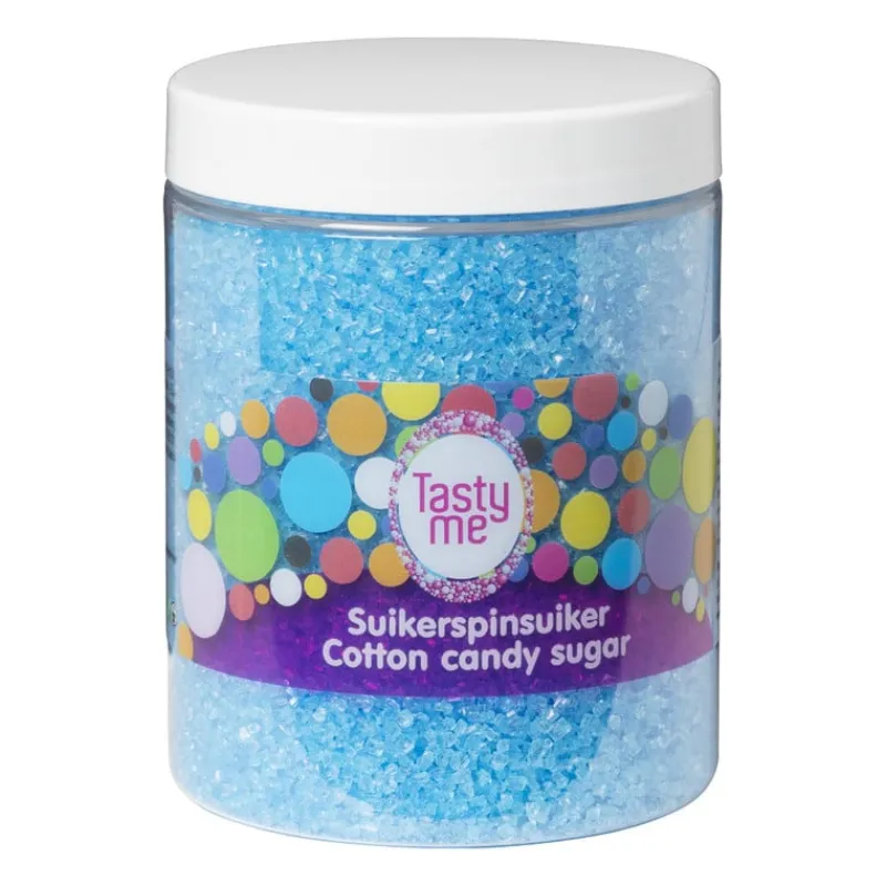 Tasty Me Snoep|Suikerspin-suikerspinsuiker - bosbes/blauw - 250 gram
