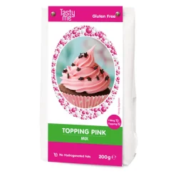 Tasty Me Taartdecoratie-topping cream - roze - 200 gram