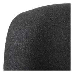 Xenos Fauteuils-Teddy fauteuil - zwart - ø73.5x71.5 cm