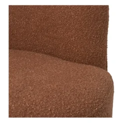 Xenos Bankjes-Teddy loveseat fauteuil - bruin - 71x120x71 cm