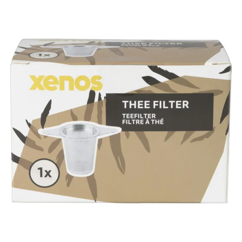 Xenos Thee Accessoires-Theefilter - RVS - ø7.5x6 cm