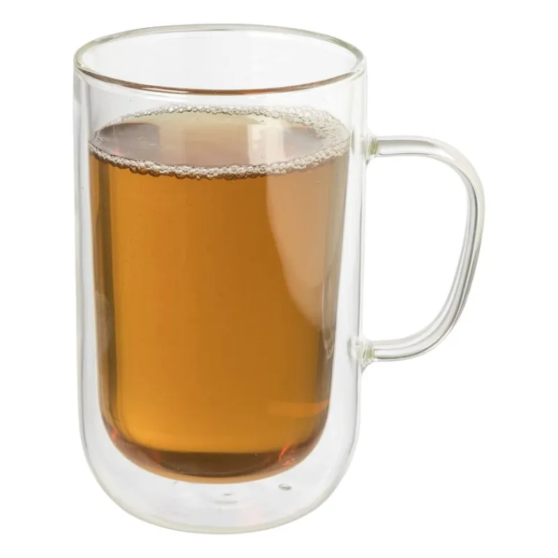 Xenos Koffieglazen|Theeglazen-Theeglas dubbelwandig - 470 ml