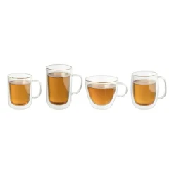 Xenos Koffieglazen|Theeglazen-Theeglas dubbelwandig - 330 ml