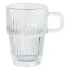 Xenos Theeglazen|Theeglazen-Theeglas ribbel met oor hoog - 315 ml