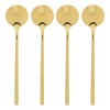 Xenos Thee Accessoires|Lepels-Theelepel goud - set van 4 - 13 cm