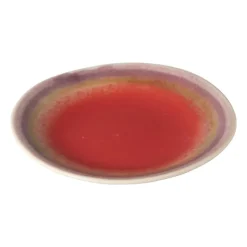 Xenos Thee Accessoires-Theezakjeshouder Roots - rood/paars - ø10x1.5 cm