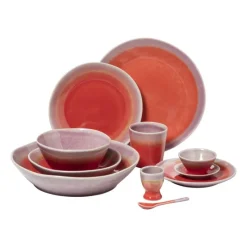 Xenos Thee Accessoires-Theezakjeshouder Roots - rood/paars - ø10x1.5 cm