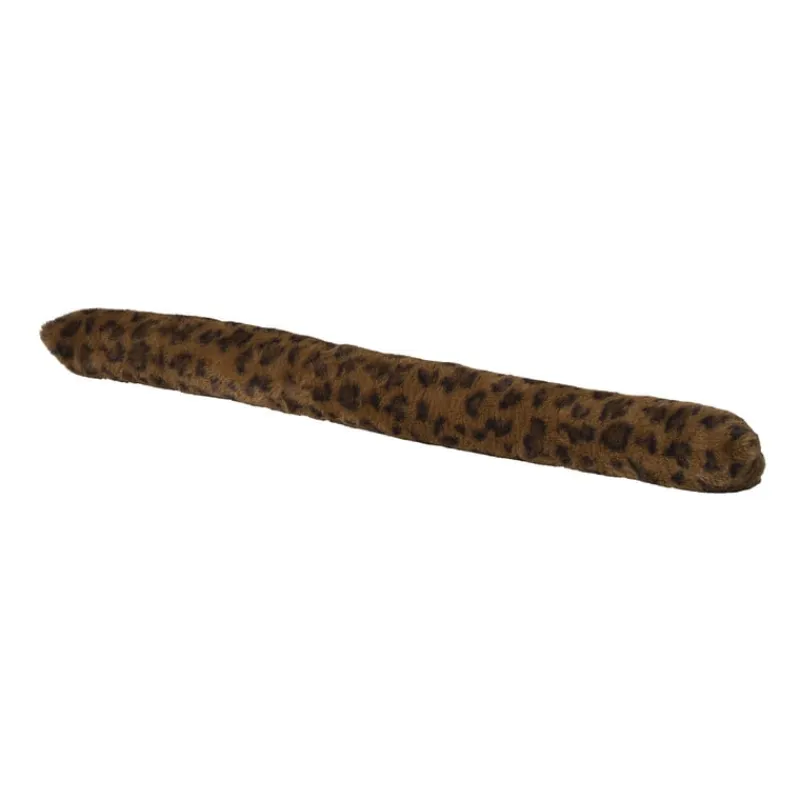 Xenos Winterartikelen-Tochtstopper panter - bruin - 90x9 cm