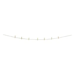 Xenos Knutselspullen-Touw met mini knijpers - 3 meter