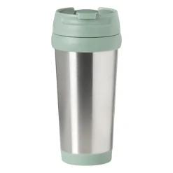 Xenos Drinkflessen-Travel beker - groen - 450 ml