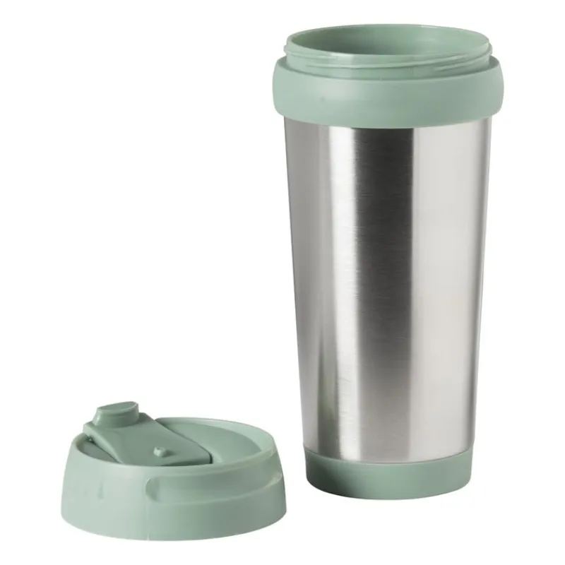 Xenos Drinkflessen-Travel beker - groen - 450 ml