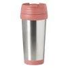 Xenos Drinkflessen-Travel beker - roze - 450 ml