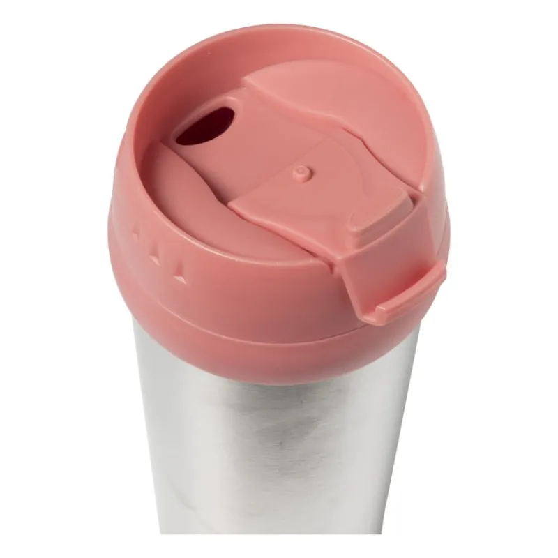 Xenos Drinkflessen-Travel beker - roze - 450 ml