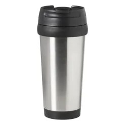 Xenos Drinkflessen-Travel beker - zwart - 450 ml
