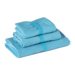 Xenos Reishanddoeken-Travel-/sporthanddoek - blauw - 110x175 cm