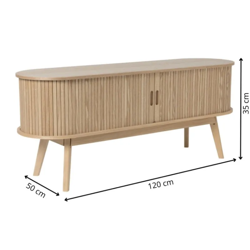 Xenos Dressoir|Tv Meubels-Tv-meubel Uppsala - naturel - 50x120x35 cm