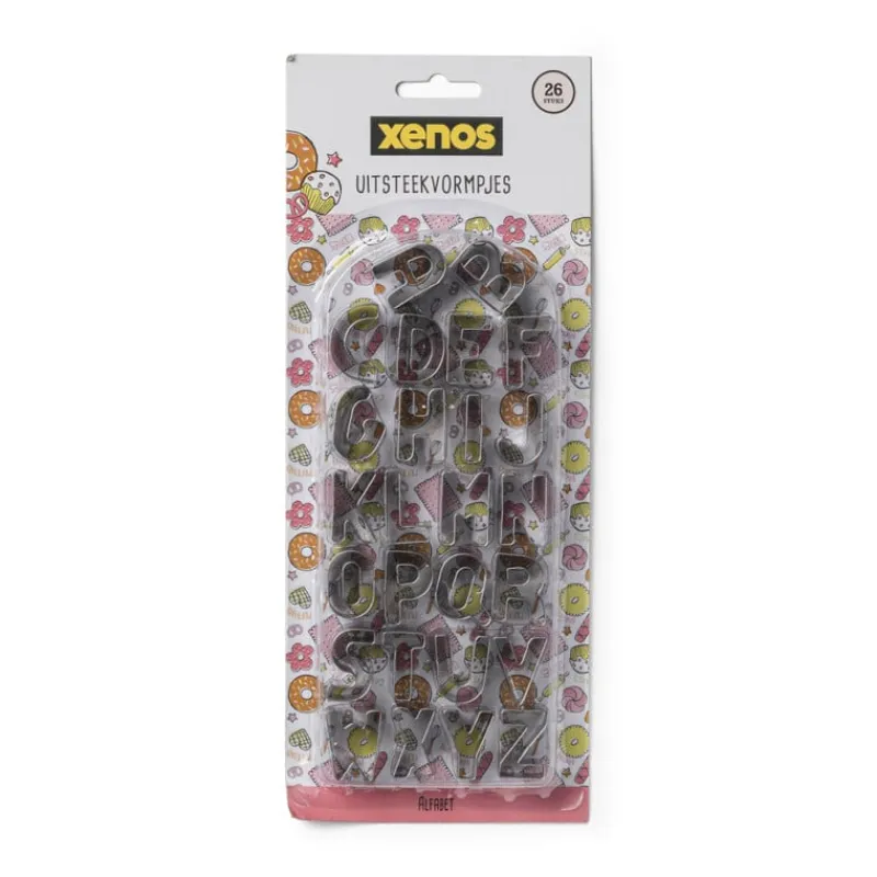 Xenos Bakgerei-Uitsteekvormpjes alfabet - 26 stuks