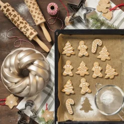 Xenos Bakvormen|Kerst Bakken-Uitsteekvormpjes sterren - set van 3