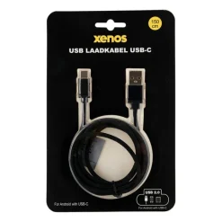 Xenos Opladers-USB-C laadkabel 1.5 m - zwart