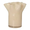 Xenos Vazen|Vazen-Vaas golf - beige - 22.5x20x19 cm