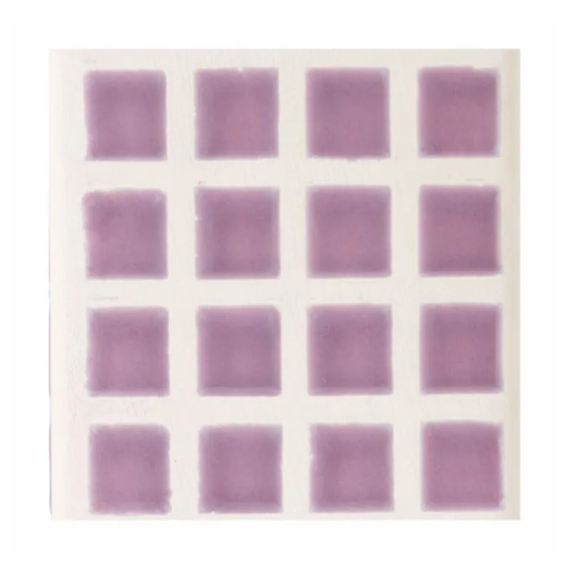 Xenos Vazen|Vazen-Vaas tegel klein - paars - 12x8x8 cm