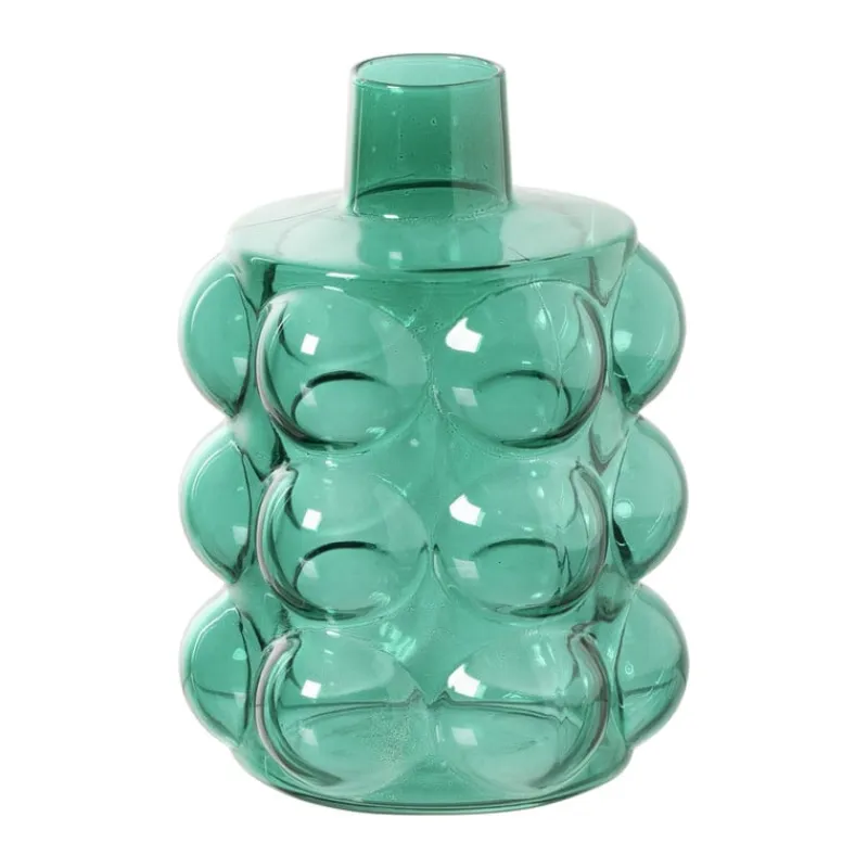 Xenos Vazen|Vazen-Vaas voor geurstokjes bubbels - groen - ø8.5x11.5 cm