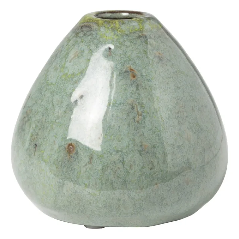 Xenos Vazen|Vazen-Vaasje groen - bol - ø9.5x9 cm