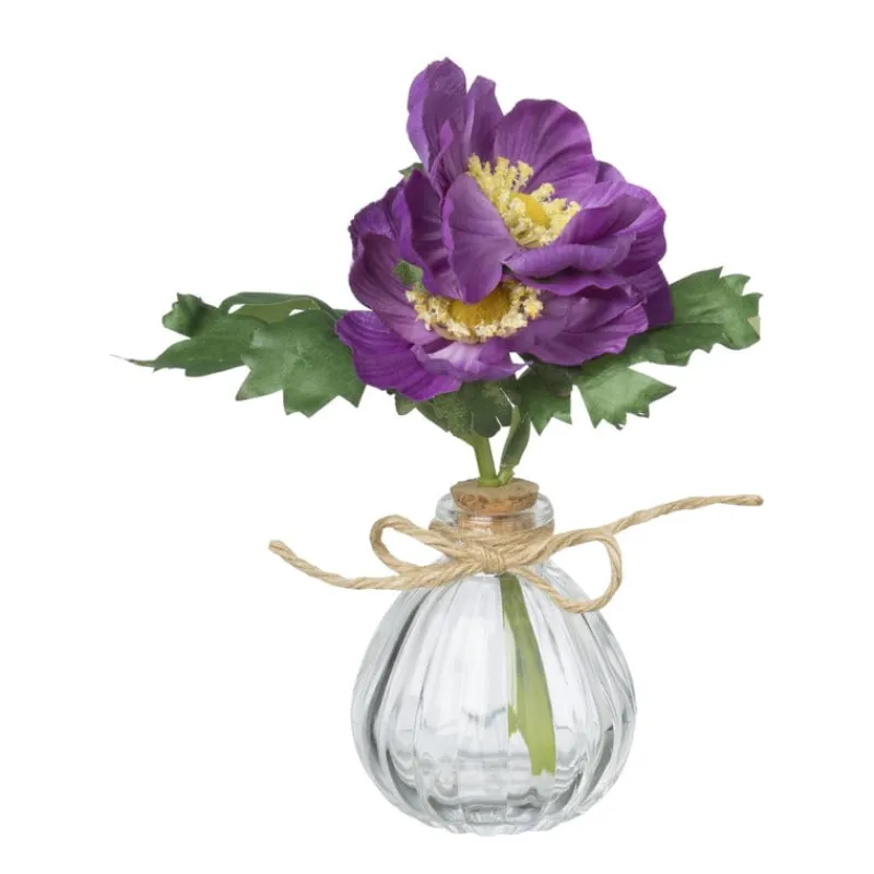 Xenos Vazen|Vazen-Vaasje met bloemen - diverse varianten - 17 cm
