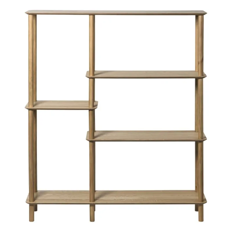 Xenos Vakkenkasten-Vakkenkast Scandi hoog - naturel - 140x120x30 cm