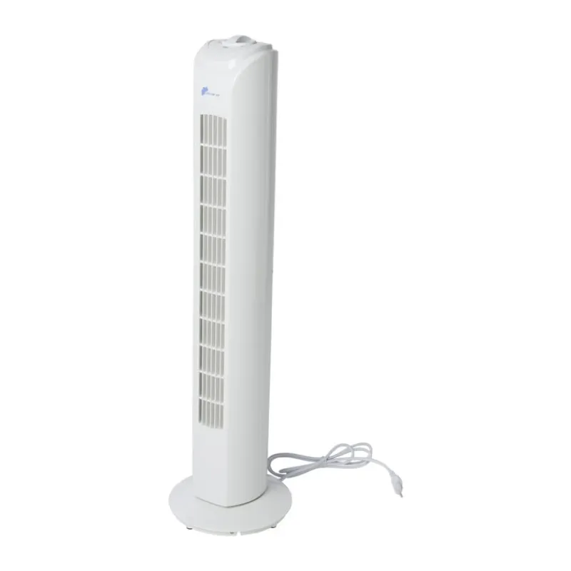 Xenos Ventilatoren-Ventilator toren - wit - 81x22x22 cm