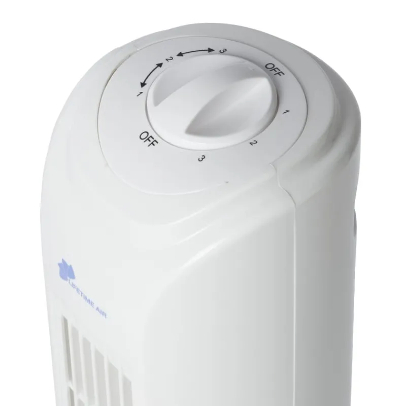 Xenos Ventilatoren-Ventilator toren - wit - 81x22x22 cm