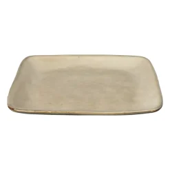 Xenos Borden-Vierkant bord Toscane - beige - 20x20 cm