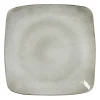 Xenos Borden-Vierkant bord Toscane - grijs - 25x25 cm