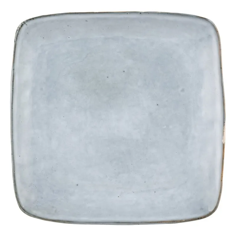 Xenos Borden-Vierkant bord Toscane - lichtblauw - 25x25 cm