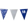 Xenos Vlaggenlijnen|Verjaardagen-Vlaggenlijn 18 jaar - blauw - 10 meter