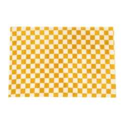 Xenos Vloerkleden-Vloerkleed checks - geel/wit - 120x180 cm
