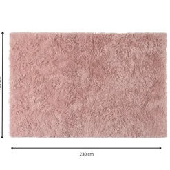 Xenos Vloerkleden-Vloerkleed fluffy - roze - 150x230 cm