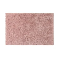 Xenos Vloerkleden-Vloerkleed fluffy - roze - 60x90 cm
