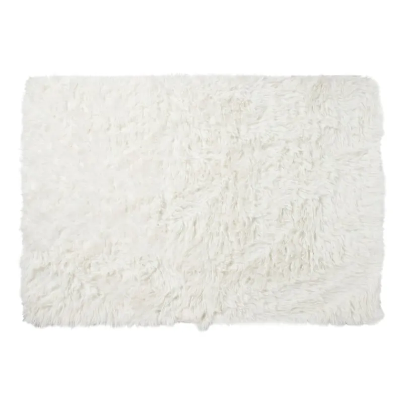 Xenos Vloerkleden-Vloerkleed fluffy - wit - 120x180 cm