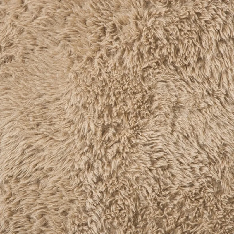 Xenos Vloerkleden-Vloerkleed fluffy ovaal - bruin - 120x180 cm
