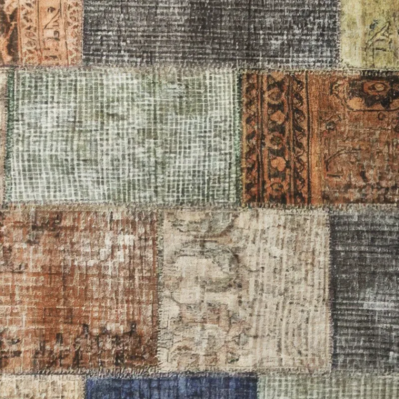 Xenos Vloerkleden-Vloerkleed patchwork - multikleur - 120x180 cm