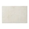Xenos Vloerkleden-Vloerkleed wave - wit - 60x90 cm