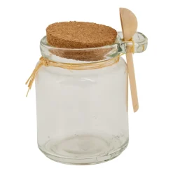 Xenos Voorraadpotten-Voorraadpot - kurk en lepeltje - 200 ml