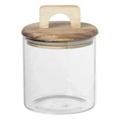 Xenos Voorraadpotten-Voorraadpot Acacia mini - glas - ø8x12 cm