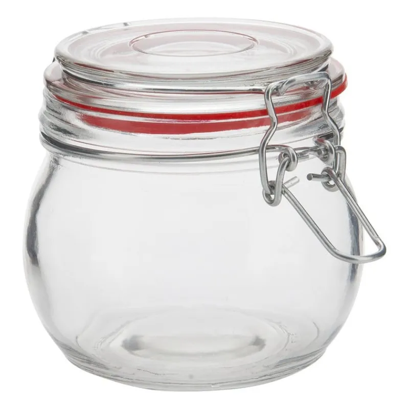 Xenos Voorraadpotten-Voorraadpot klemdeksel - rond - 400 ml