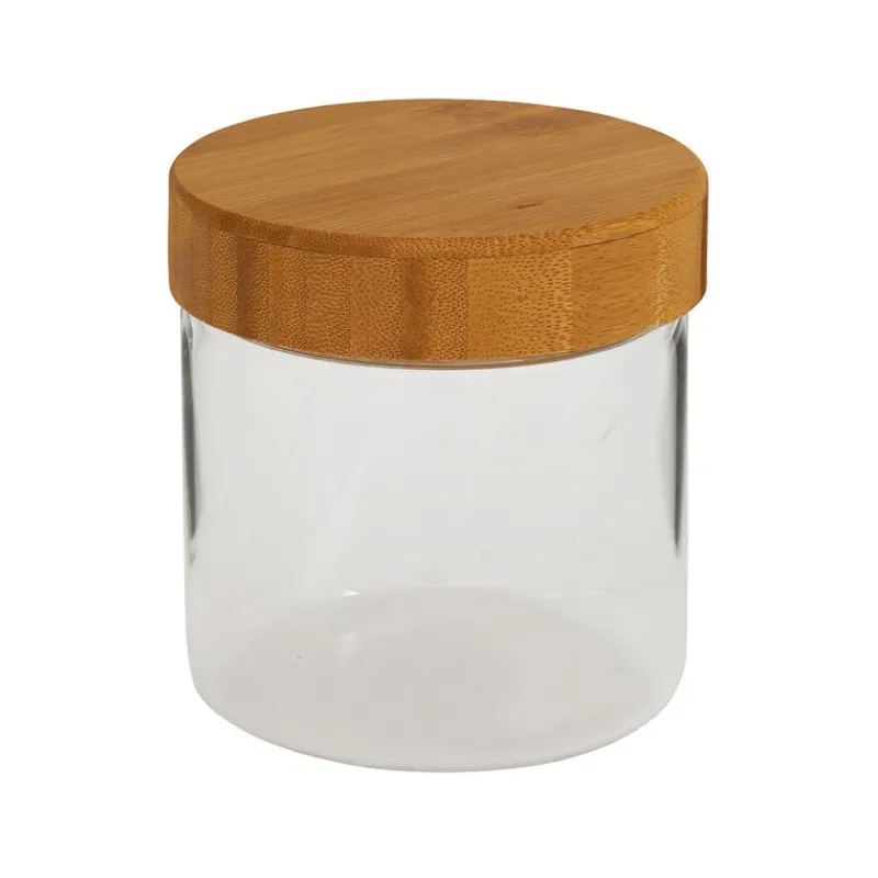 Xenos Voorraadpotten-Voorraadpot met bamboe deksel - 600 ml
