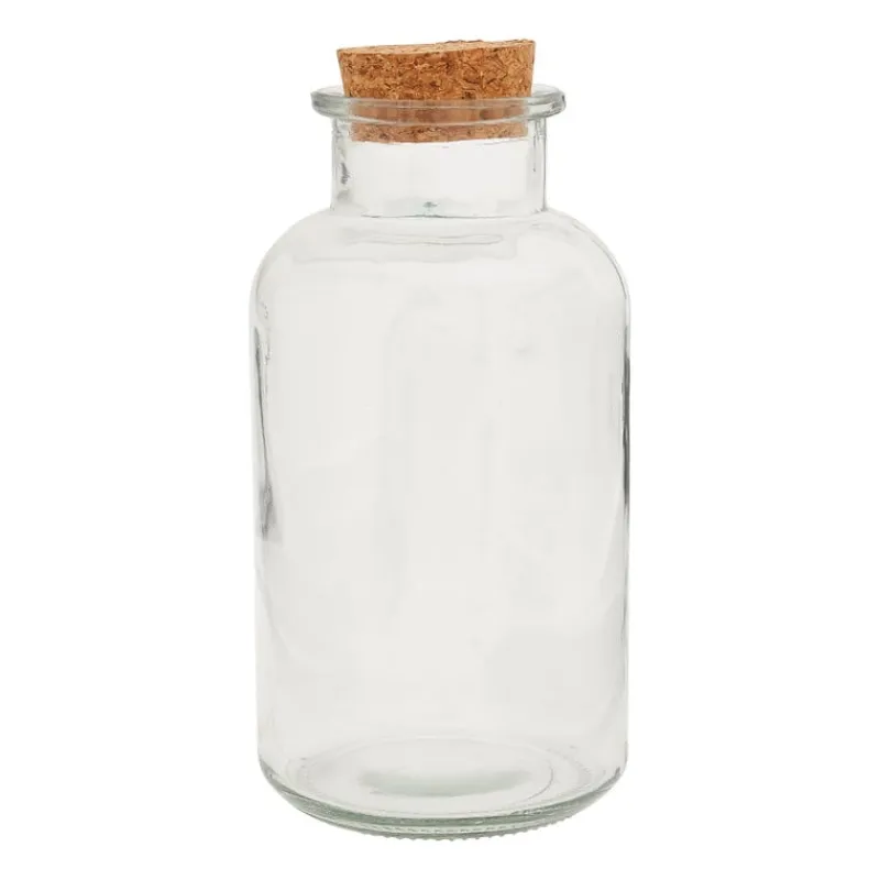 Xenos Voorraadpotten-Voorraadpot met kurken deksel - 1.1 liter