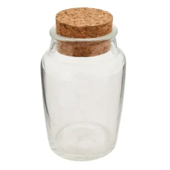 Xenos Voorraadpotten-Voorraadpot met kurken deksel - 140 ml