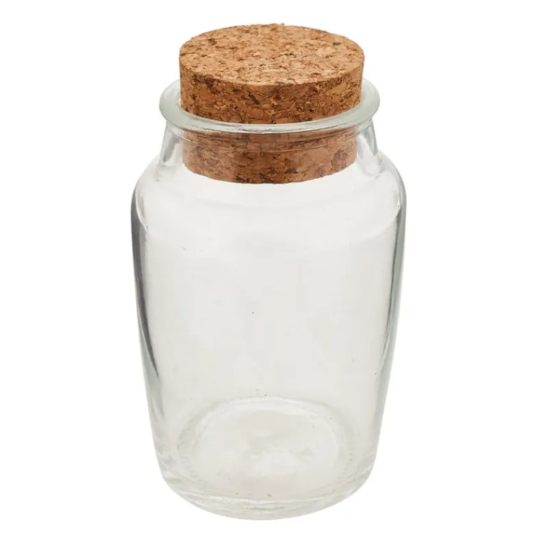 Xenos Voorraadpotten-Voorraadpot met kurken deksel - 140 ml